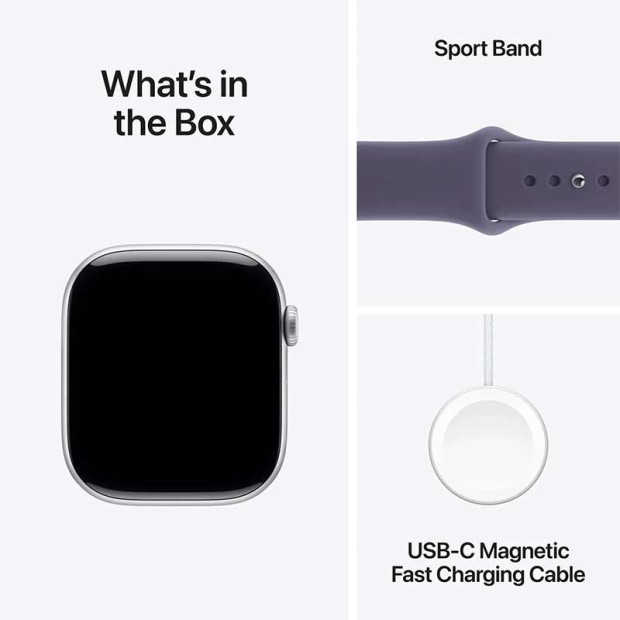 Apple Watch S11 Gps 46mm Silver Aluminium Case with Purple Fog Sport Apple Watch S11 Gps 46mm Silver Aluminium Case with Purple Fog Sport