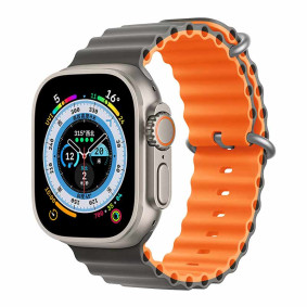 Narukvica Silikonska Devia Sport6 za Apple Watch 38/40/42mm sivo-nara