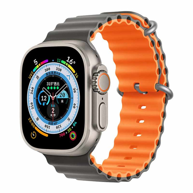 Narukvica Silikonska Devia Sport6 za Apple Watch 38/40/42mm sivo-nara