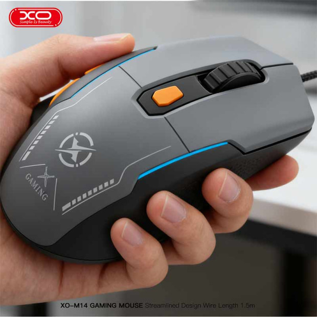 XO-M14 Gaming mis sa kablom sivi