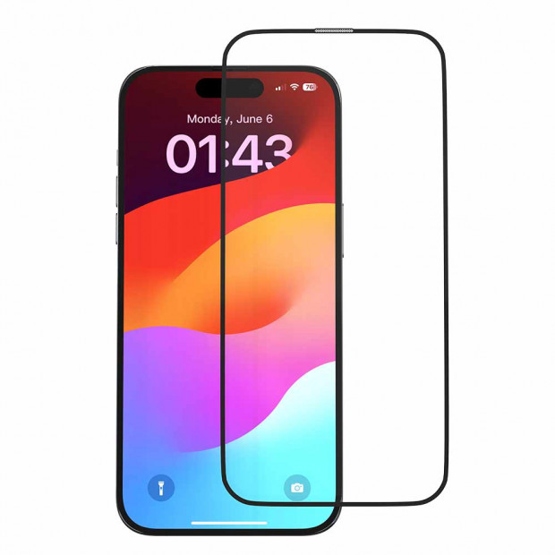 Zastitno Staklo Devia Star Series Entire View Tempered Glass Za Iphone 15 Plus