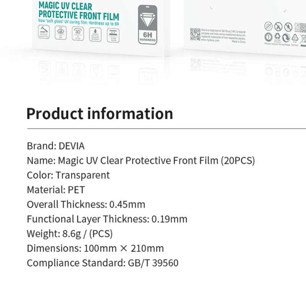 Folija Devia UV Magic TPU Soft Protect za 3 u 1 masinu