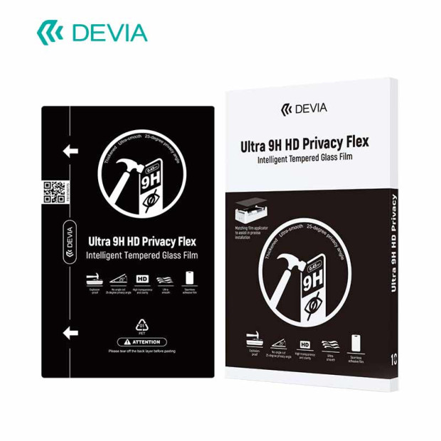 Folija Devia Ultra Intelligent 9H HD Privacy Flex Tempered Glass Front Film(0.45mm