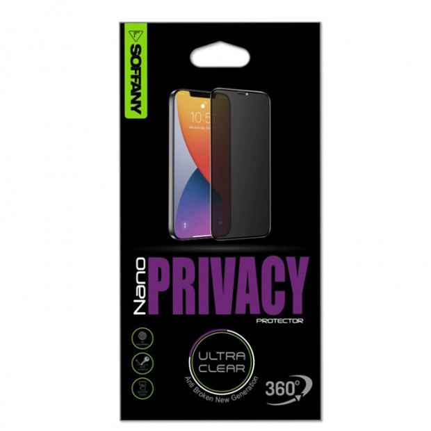 Zastitno staklo Soffany nano privacy za Iphone 12 mini crno