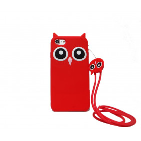 Futrola gumena Owl za Samsung J730 J7 2017 crvena
